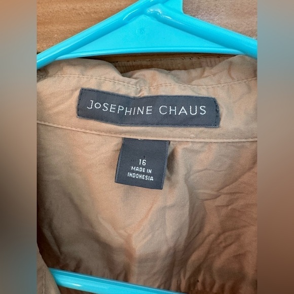 Josephine Chaus Button Up Military Style Top Size 16 - Picture 4 of 12